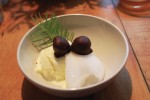 Douglas Fir & CA Bay Ice Cream w/Oak Nut Marzipan