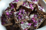 Oak Nut Bliss Bars with Redbud Flowers