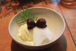 Bay Leaf Ice Cream, Doug Fir Sorbet, Oak Nut Marzipan