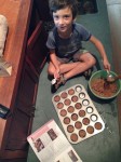 Ari Making Manzanita Muffins